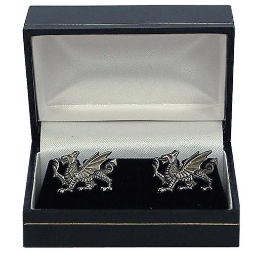 Welsh Dragon Cufflinks - A E Williams - Giftware Wales