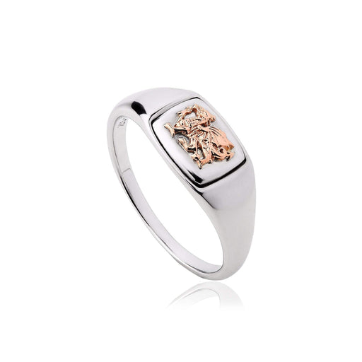 Welsh Dragon Signet Ring by Clogau® Silver/ Gold - Giftware Wales