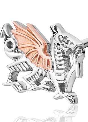 Welsh Dragon Stud Earrings by Clogau® - Giftware Wales