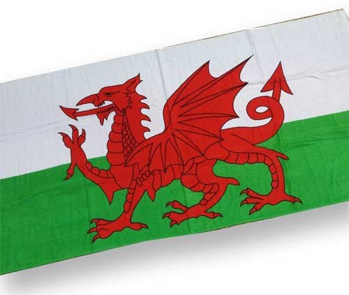 Welsh Flag - Beach Towel - Giftware Wales