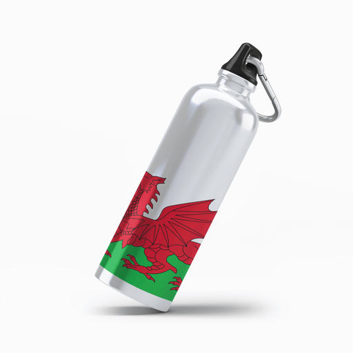 Welsh Flag Snap top Drinks bottle - #TogetherStronger - Giftware Wales