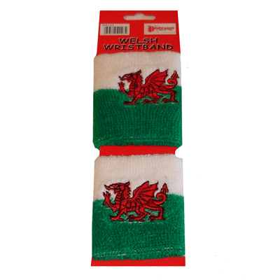 Welsh Flag Sweat/ Wrist Bands - Giftware Wales
