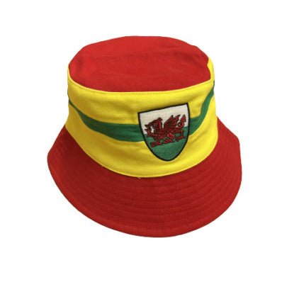 Welsh Gold Football Bucket Hat Child’s Hat - Giftware Wales
