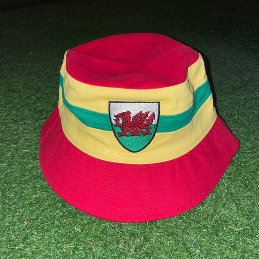 Welsh Gold Football Bucket Hat Child’s Hat - Giftware Wales