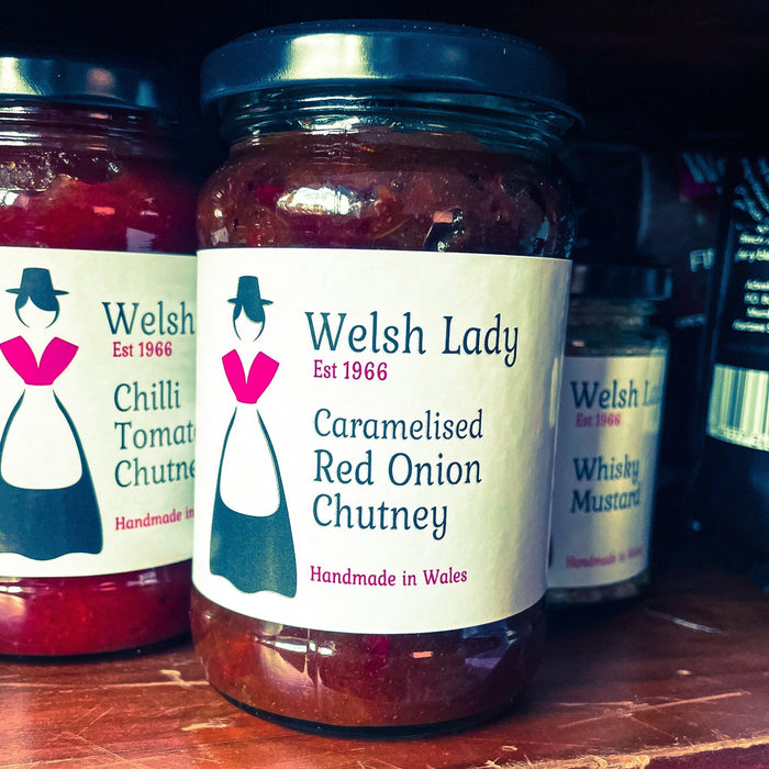 Welsh Lady, Caramelised Red Onion Chutney, 300g - Giftware Wales