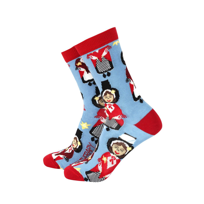 Welsh Lady Cute - Womens Bamboo Socks - Giftware Wales