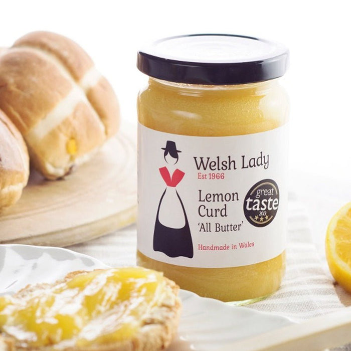 Welsh Lady Lemon Curd made with Butter - Giftware Wales