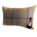 Welsh Lady Wool Blend Check Cushions - Giftware Wales