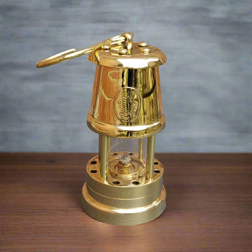 Welsh Miners Lamp - Brass (Small) - Giftware Wales