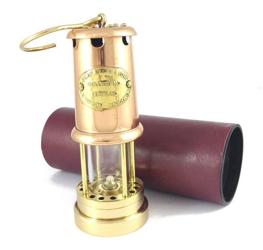 Welsh Miners Lamp - Vintage Copper (Large) - Giftware Wales