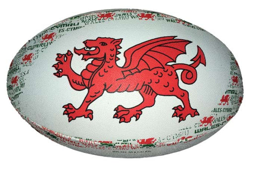 Welsh Rugby Ball - Dimple Grip - Size 5 - Giftware Wales