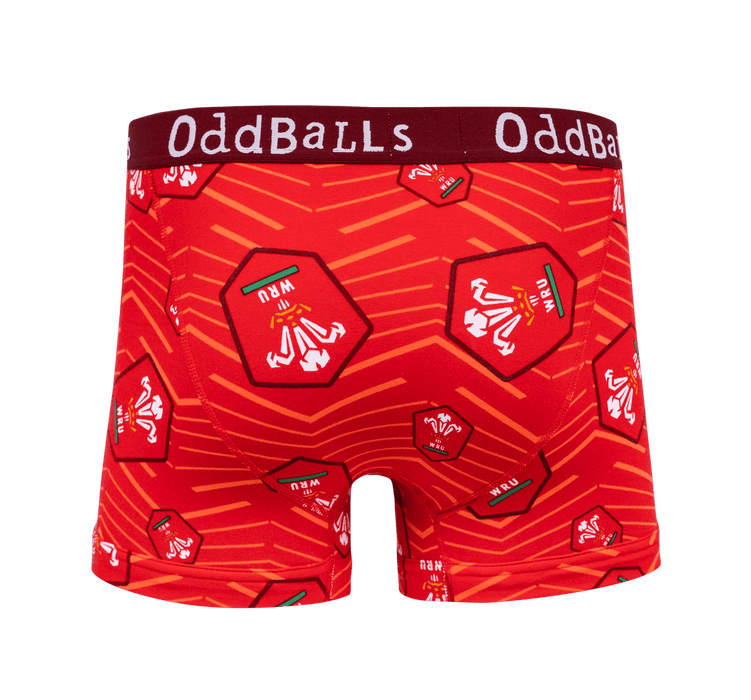 Welsh Rugby Union - Home - Mens Boxer Shorts - Giftware Wales