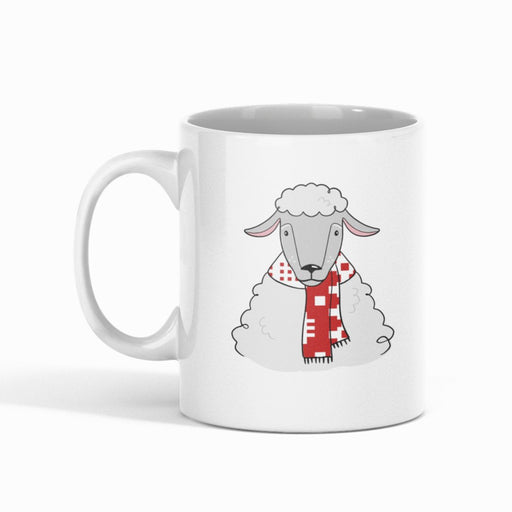 Welsh Sheep and Scarf Mug - Giftware Wales