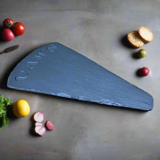 Welsh Slate cheese board - Caws Wedge - Giftware Wales