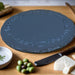 Welsh Slate Cheese Board - Deep Round Cheese - Giftware Wales