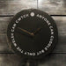 Welsh Slate Clock - Cuddle And Cwtch - Giftware Wales