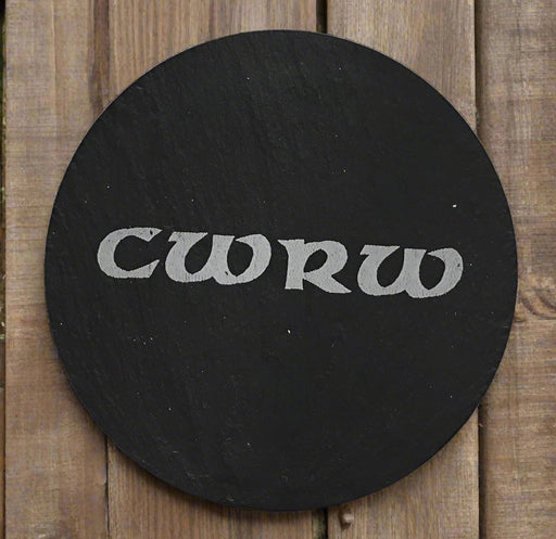 Welsh Slate Coaster - (Cwrw-Beer) - Giftware Wales