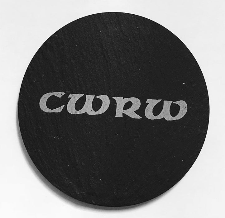 Welsh Slate Coaster - (Cwrw-Beer) - Giftware Wales