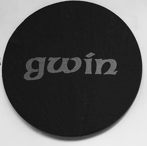 Welsh Slate Coaster - (Gwin-Wine) - Giftware Wales