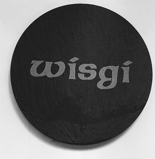 Welsh Slate Coaster - (Wisgi-Whisky) - Giftware Wales