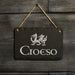 Welsh Slate Croeso Sign - Giftware Wales