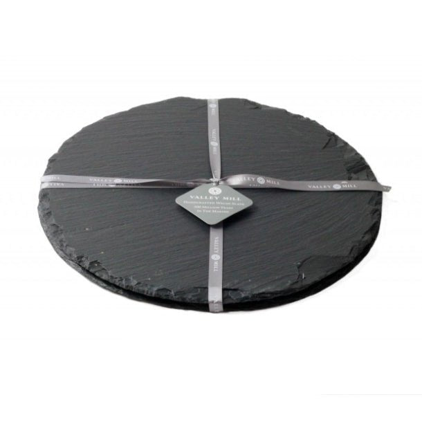 Welsh Slate Placemats - Round Set Of 2 - Giftware Wales
