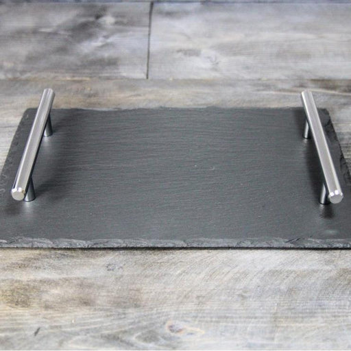 Welsh Slate Tray - Small Chrome - Giftware Wales