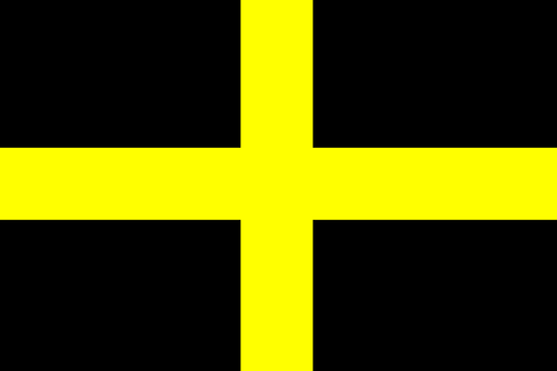 Welsh St. David's Cross - Pole Flag 3 X 2FT - Giftware Wales
