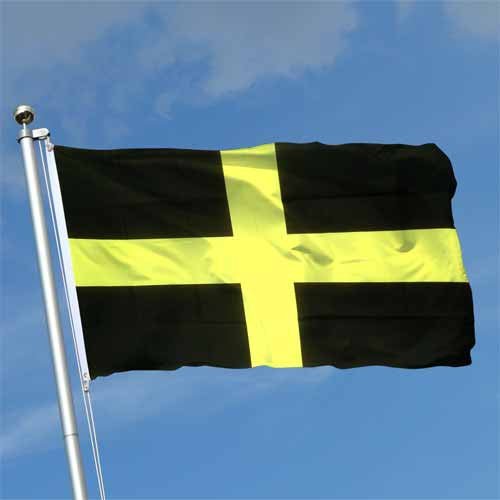 Welsh St. David'S Cross - Pole Flag 5X3Ft - Giftware Wales