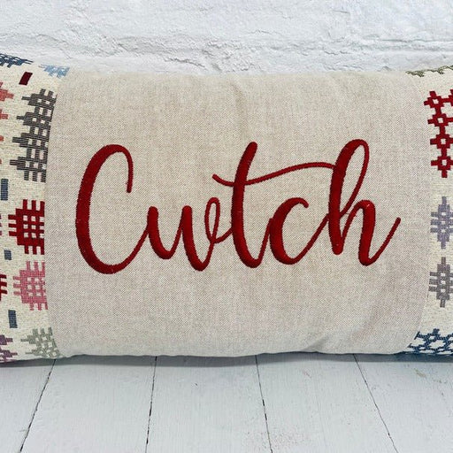 Welsh Tapestry Design Cwtch Cushion - Lizzie® (LDCL) - Giftware Wales