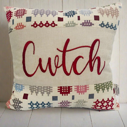 Welsh Tapestry Design Cwtch Cushion - Lizzie® (LDCS) - Giftware Wales