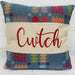 Welsh Tapestry Design Cwtch Cushion - Lizzie® (LDCSDark Blue) - Giftware Wales