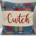 Welsh Tapestry Design Cwtch Cushion - Lizzie® (LDCSDark Blue) - Giftware Wales