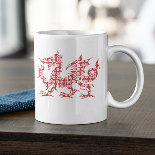 Welsh Tapestry Dragon Mug - Giftware Wales