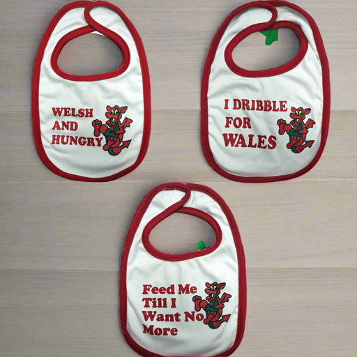 Welsh Themed Baby Bibs 3 Pack - Giftware Wales