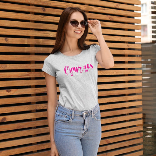 Womens Cymraes Graffiti Welsh T-Shirt (Colour Choice) - Giftware Wales