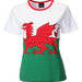 Women's - Welsh Flag Fashion Fit T Shirt - Giftware Wales