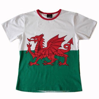 Women's - Welsh Flag Fashion Fit T Shirt - Giftware Wales