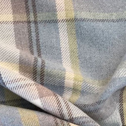 Wool Touch Checked Cushion (Choice Text) - Giftware Wales