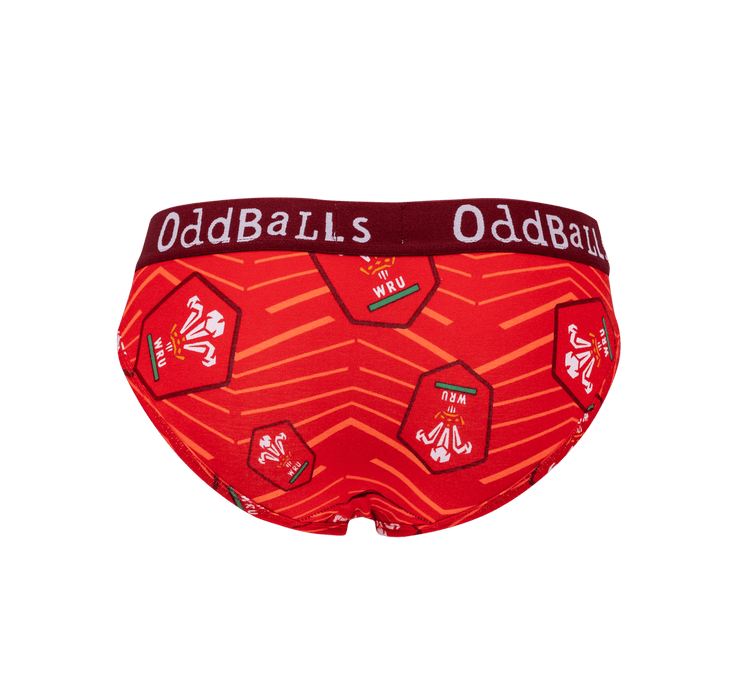 WRU Wales Red - Ladies Briefs - Giftware Wales