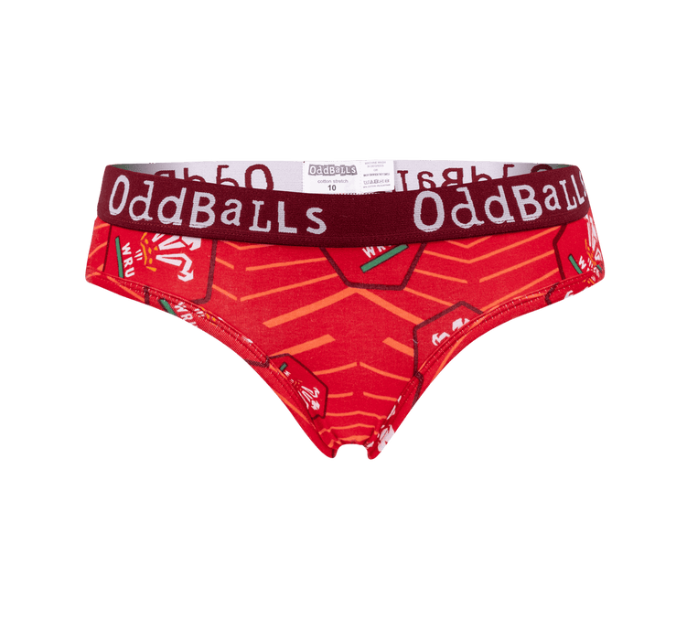 WRU Wales Red - Ladies Briefs - Giftware Wales