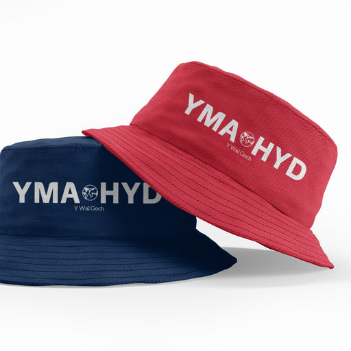 Yma o hyd - Y wal goch Welsh Bucket Hat RED - Giftware Wales