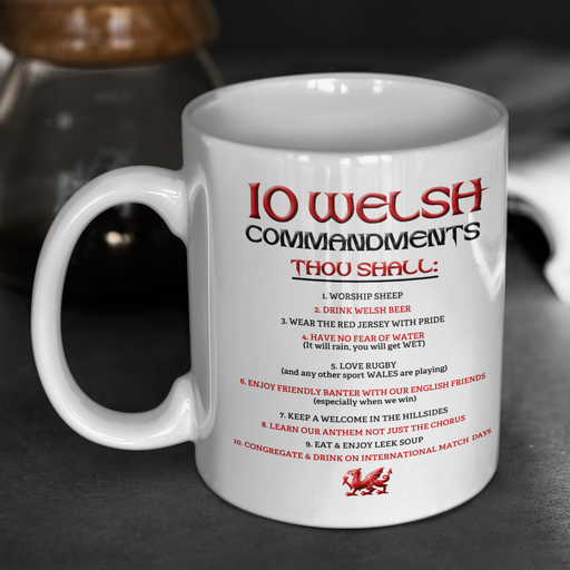 Welsh 10 Commandments Mug