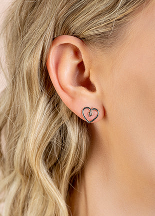 Tree of Life Heart Stud Earrings by Clogau®