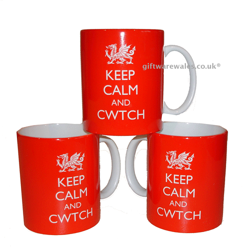 Keep Calm and Cwtch Welsh Mug