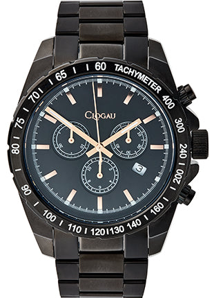 Mens Black and Rose Gold Sports watch from Clogau®