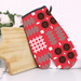 Welsh Tapestry blanket print Oven Mitts - Red