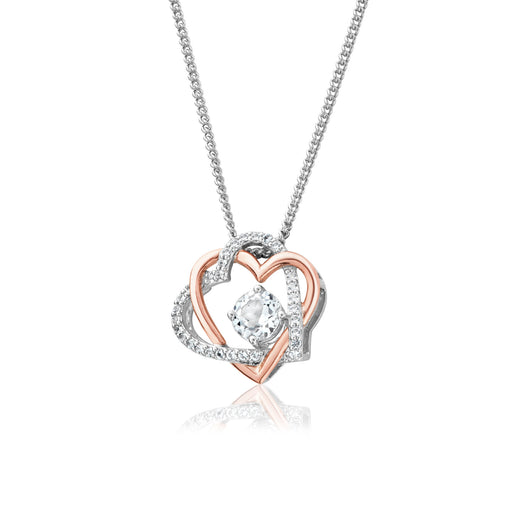 Always in my Heart White Topaz Pendant by Clogau® 