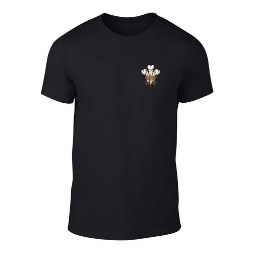 Traditional Prince of Wales Feathers T-Shirt - Adult (Black)