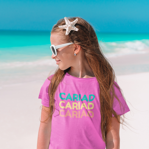 Cariad Welsh Language - Girls T Shirt